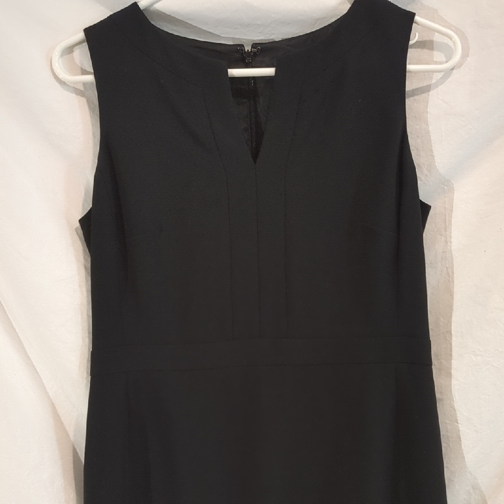 Ann Taylor | Black Sleeveless Dress Office Conservative Little Black Dress | 6P